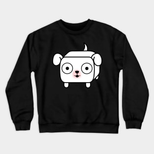 Pit Bull Loaf - White Pitbull with Floppy Ears Crewneck Sweatshirt